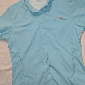 Boys Columbia PFG omni shade  short sleeve shirt